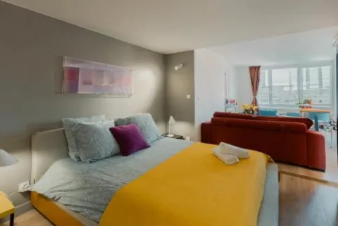 Chambre de l’un des appartements du Duplex